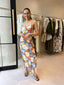CALLISTA MAXI DRESS - ABSTRACT FLORAL