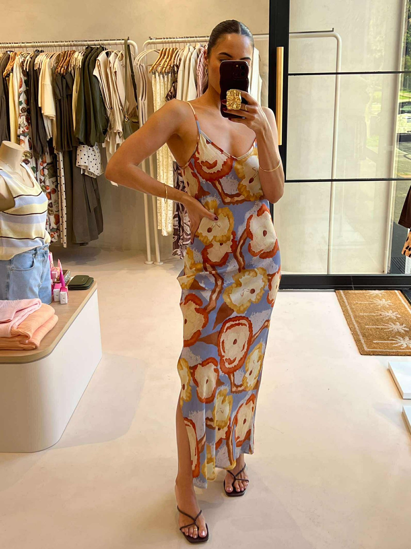 CALLISTA MAXI DRESS - ABSTRACT FLORAL