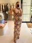 CALLISTA MAXI DRESS - ABSTRACT FLORAL