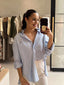 SKY PINSTRIPE SHIRT