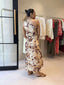 JARRAH DRESS - BURGUNDY FLORAL