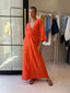 MIRAMAR TWIST MAXI DRESS - CORAL