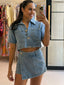 DEMI DENIM CROP