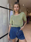 SUMMER KNIT TOP - GREEN