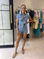 FAE DENIM PLAYSUIT