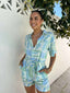 POLLY PLAYSUIT- TAUCAN BLUE