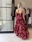 BONITA DRESS- WINE FLORAL