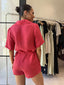 PANIA PLAYSUIT- RED