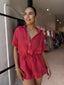 PANIA PLAYSUIT- RED