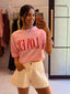LOVER TEE CROP - PINK