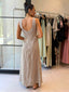 BRANDY MAXI DRESS - LATTE STRIPE