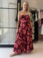 BONITA DRESS- WINE FLORAL