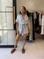 PANIA PLAYSUIT-BLUE STRIPE
