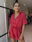 PANIA PLAYSUIT- RED