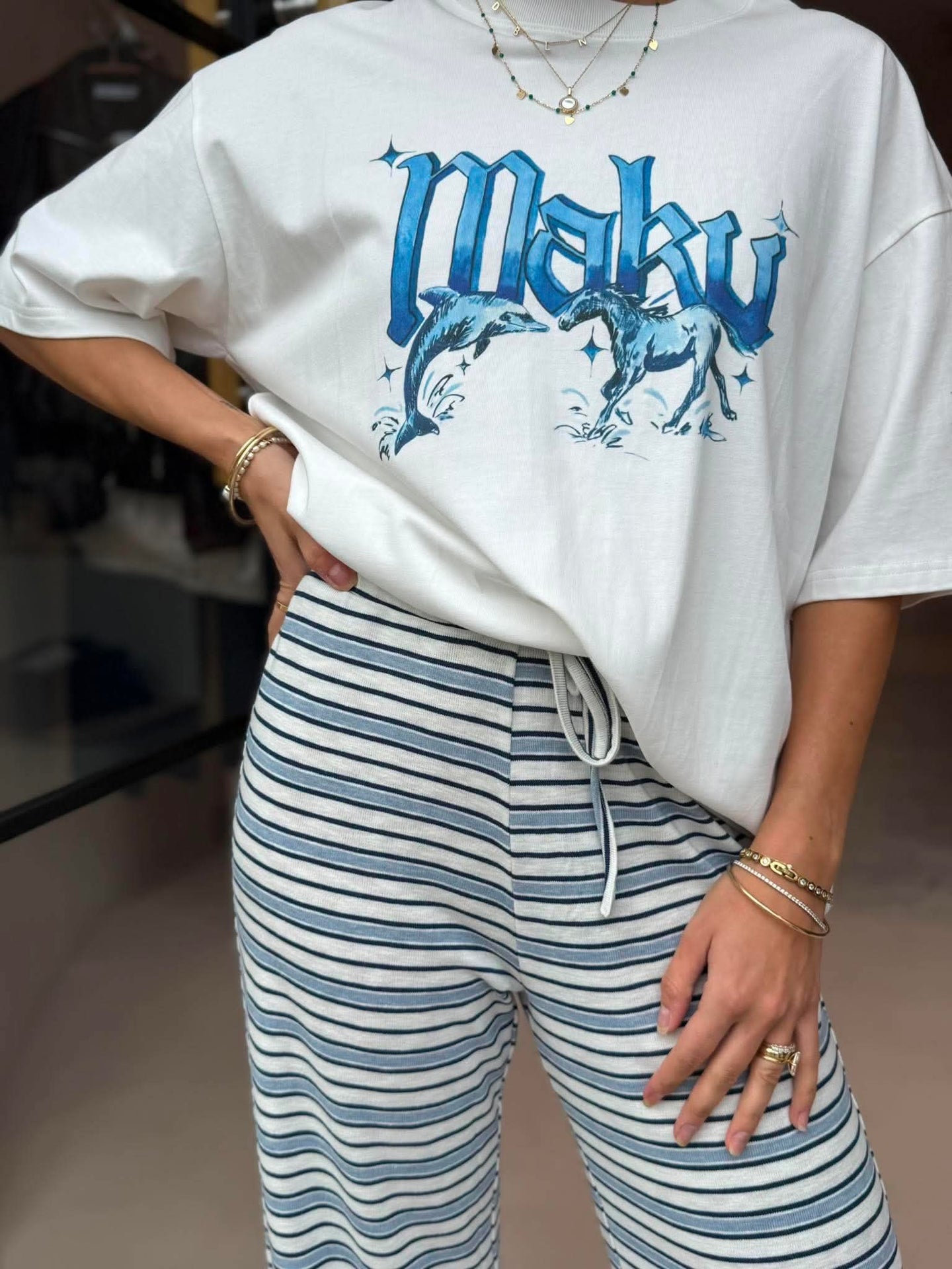 LAGUNA STRIPE PANT-NAUTIC