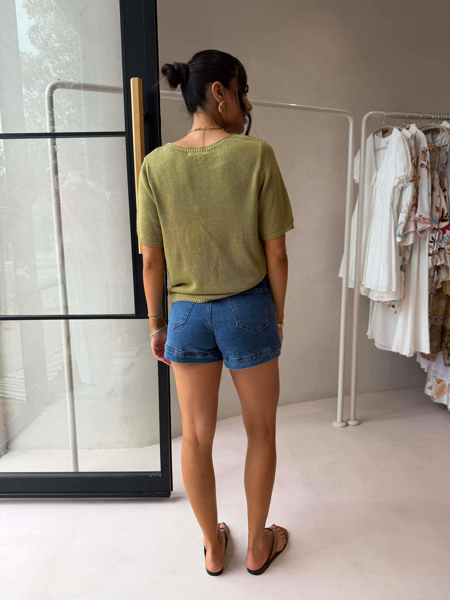 SUMMER KNIT TOP - GREEN
