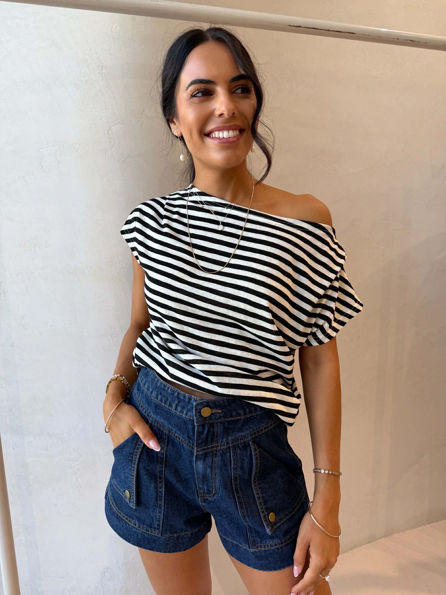 BONNIE STRIPE TEE