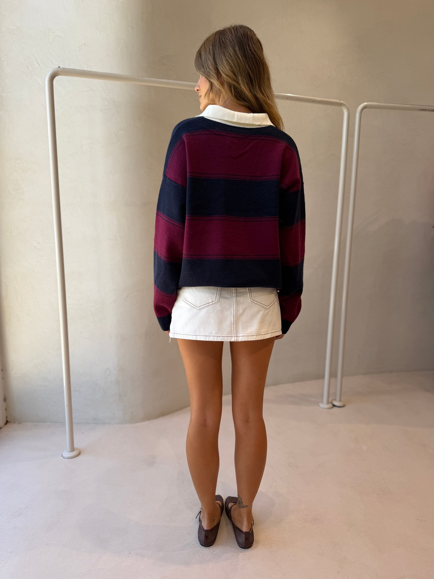 THE VARSITY KNIT- MERLOT