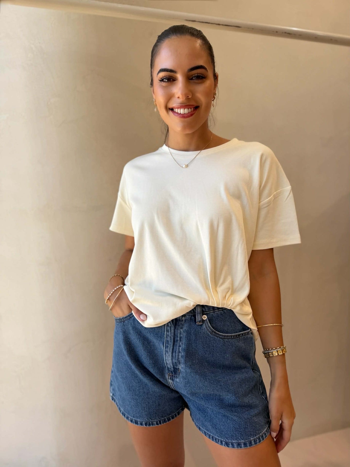 LEXI TSHIRT - CREAM