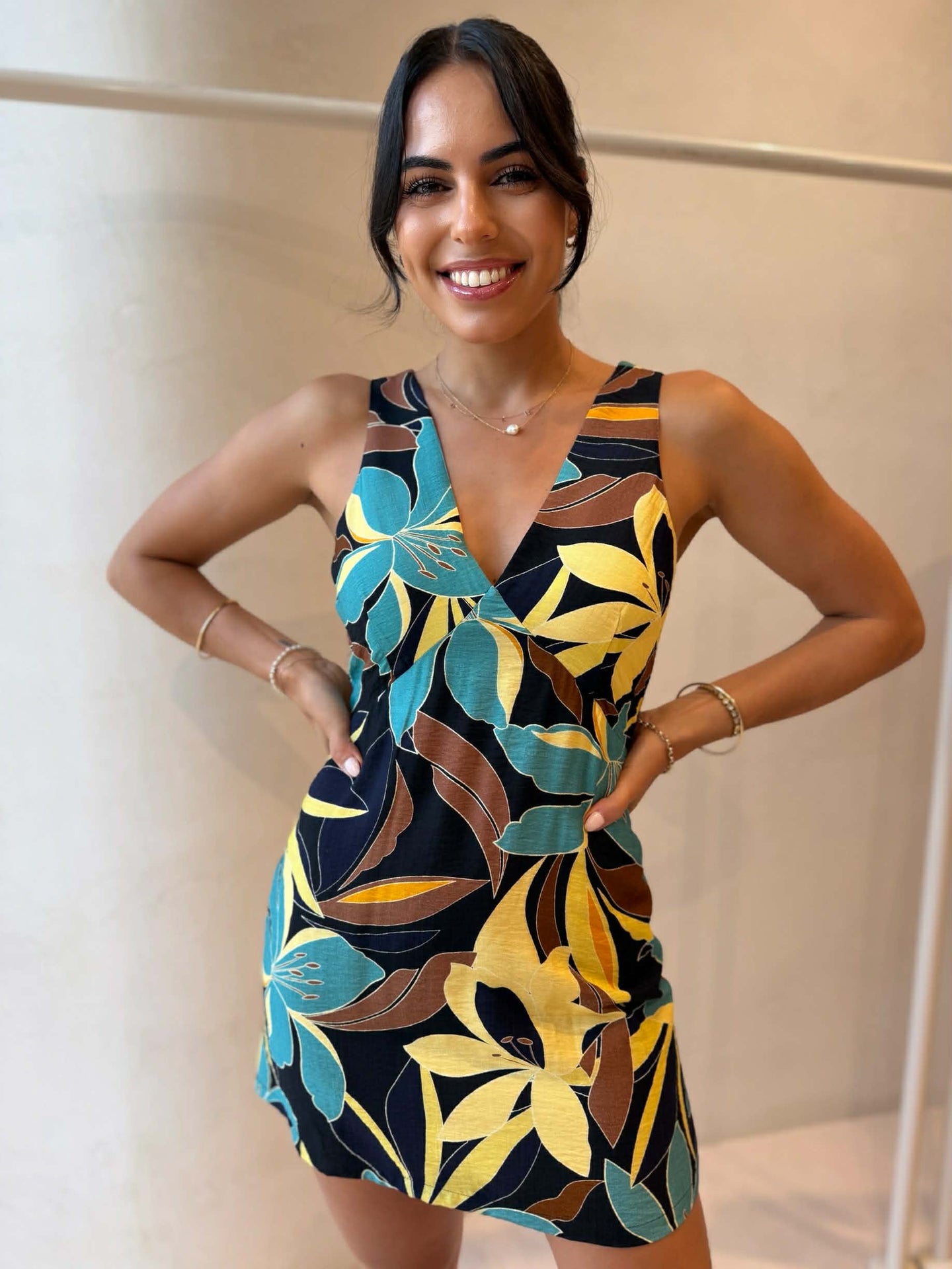 SABINE DRESS -FLORAL NIGHTS