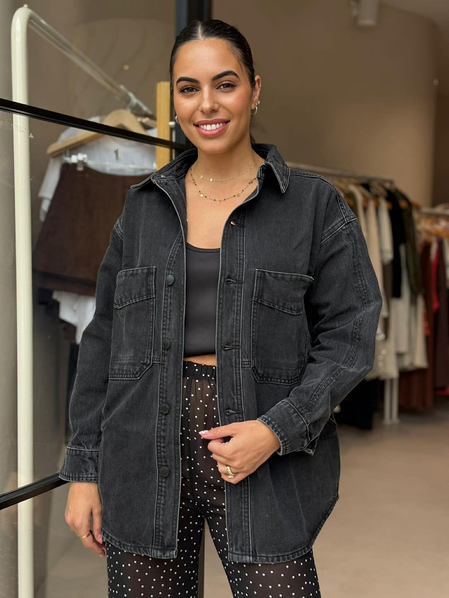 BOBBI SIDE POCKET SHACKET