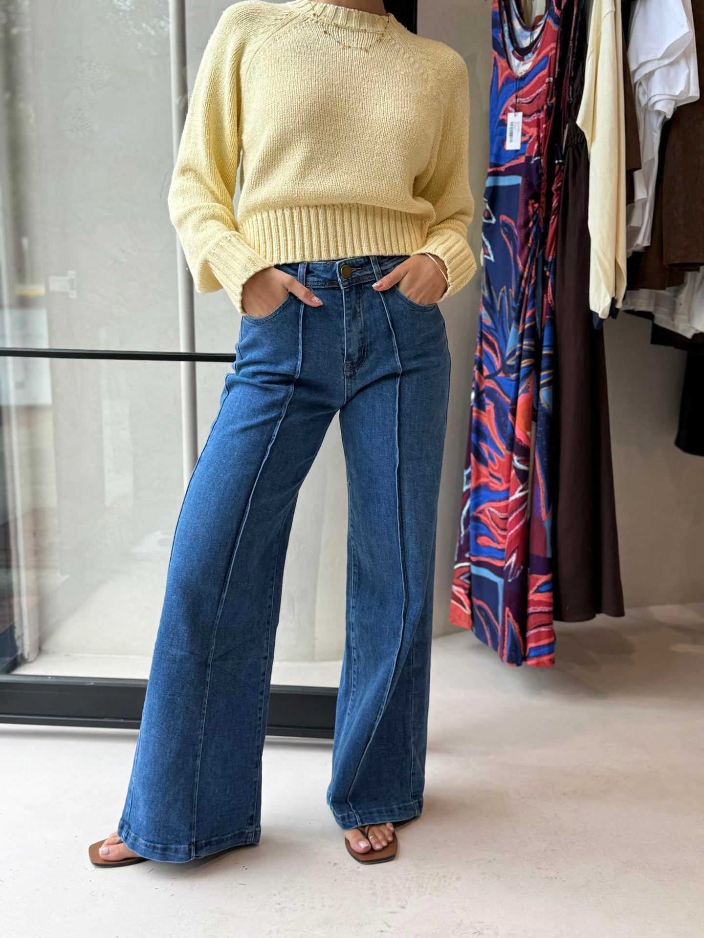 TALULLAH CREW KNIT - YELLOW