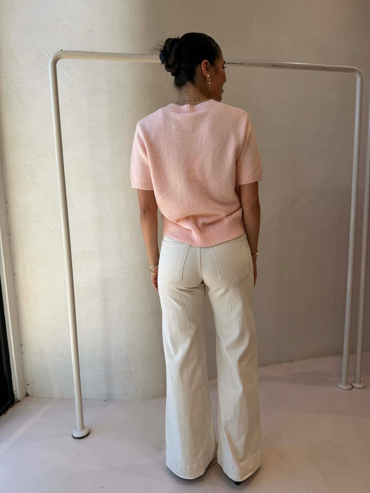 ANNA KNIT TEE-BLUSH