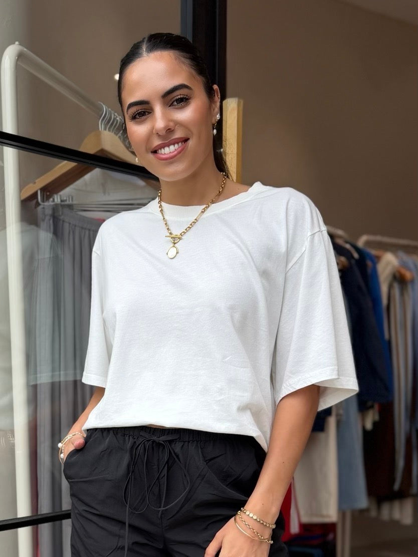 SIENNA TEE- WHITE