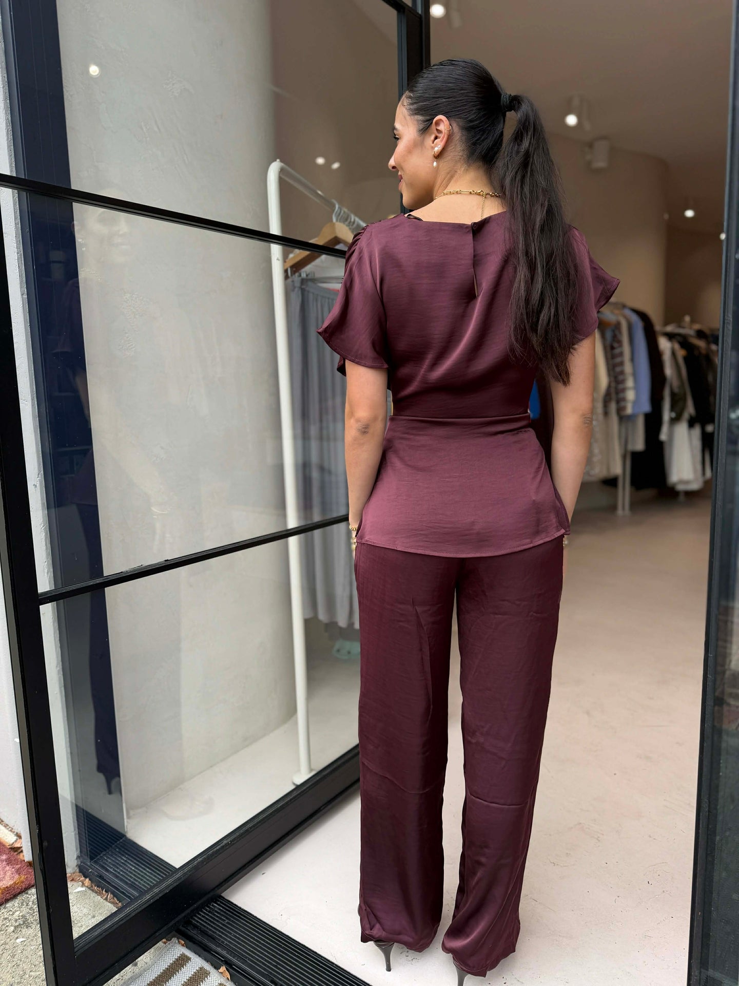 TAYLOR SATIN BLOUSE