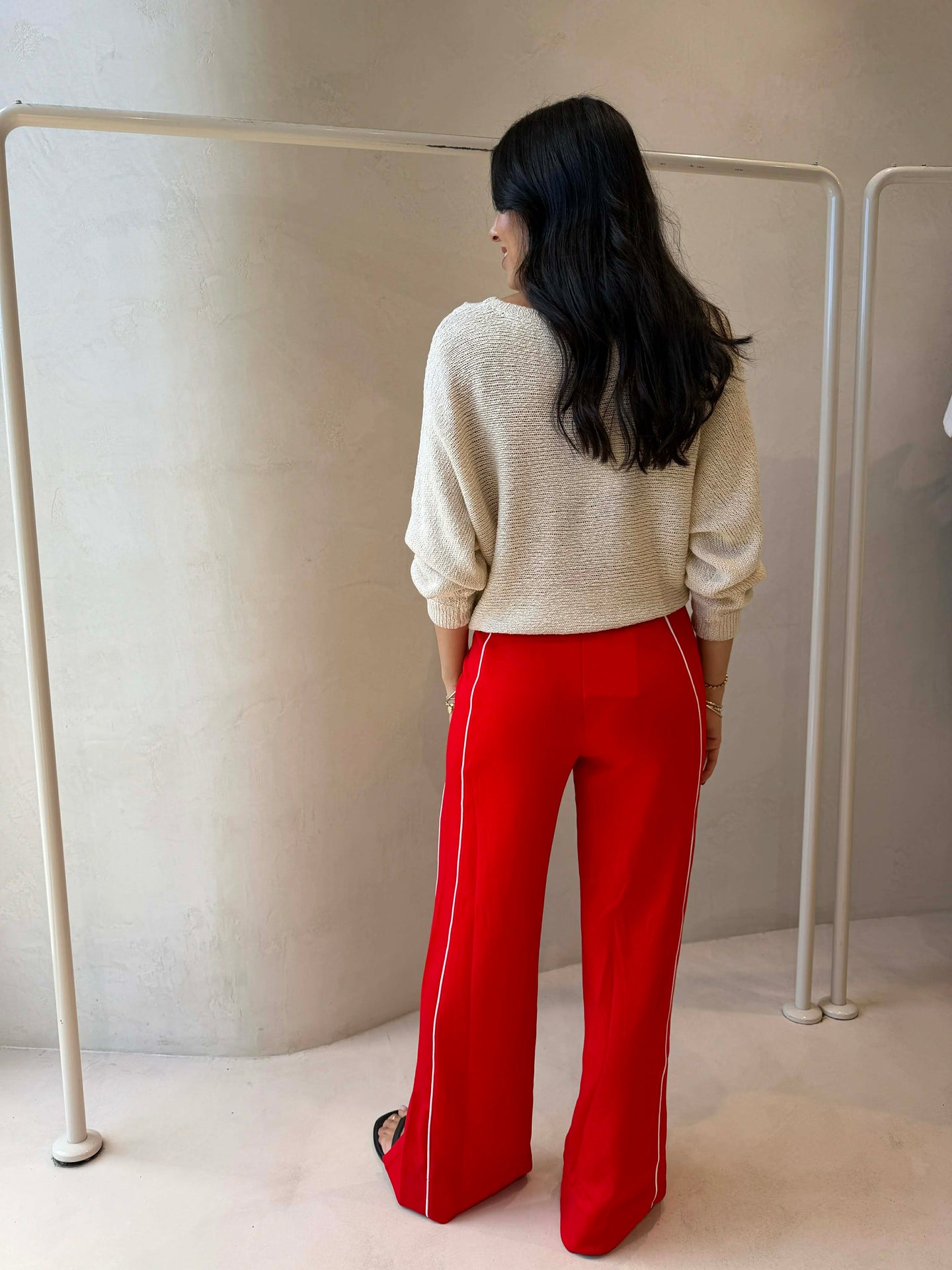 TAPE BOAT KNIT - OFF WHITE