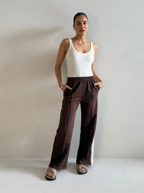 PINK RACER STRIPE PANT