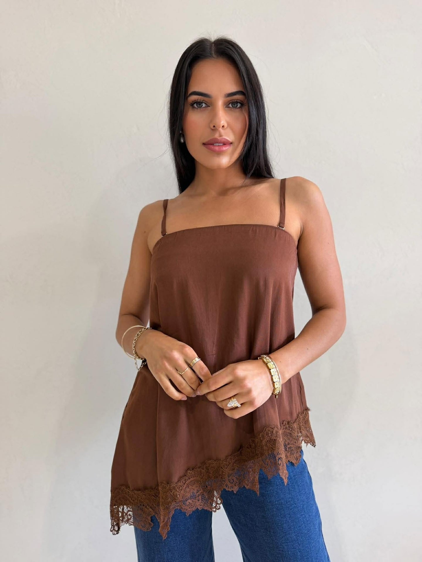 ELLEN TOP- BROWN
