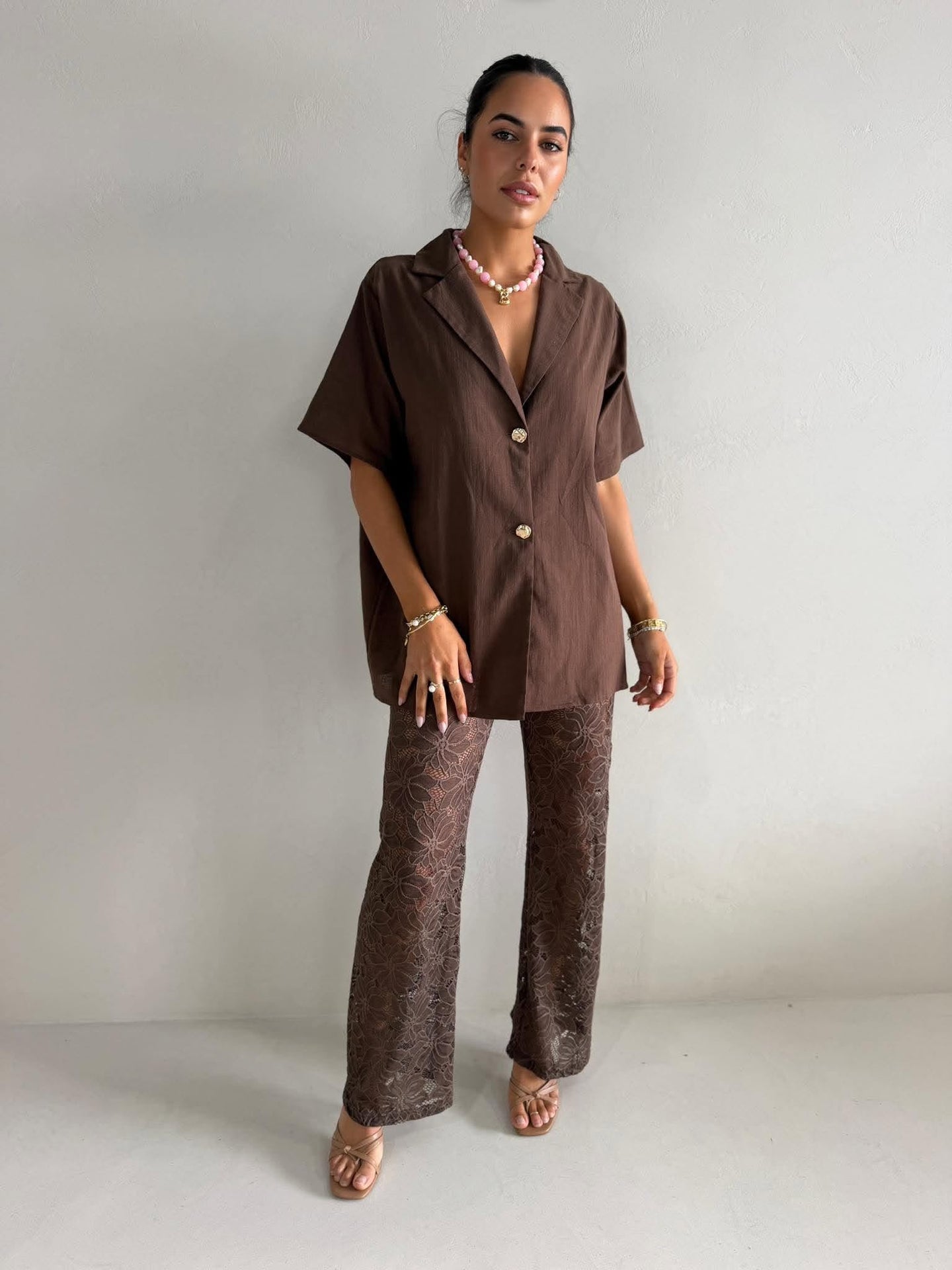 LACEY GIRL SET - CHOC
