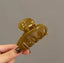 FLEUR HAIR CLAW - CLEAR OLIVE