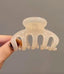 FLEUR HAIR CLAW - CLEAR PEARL