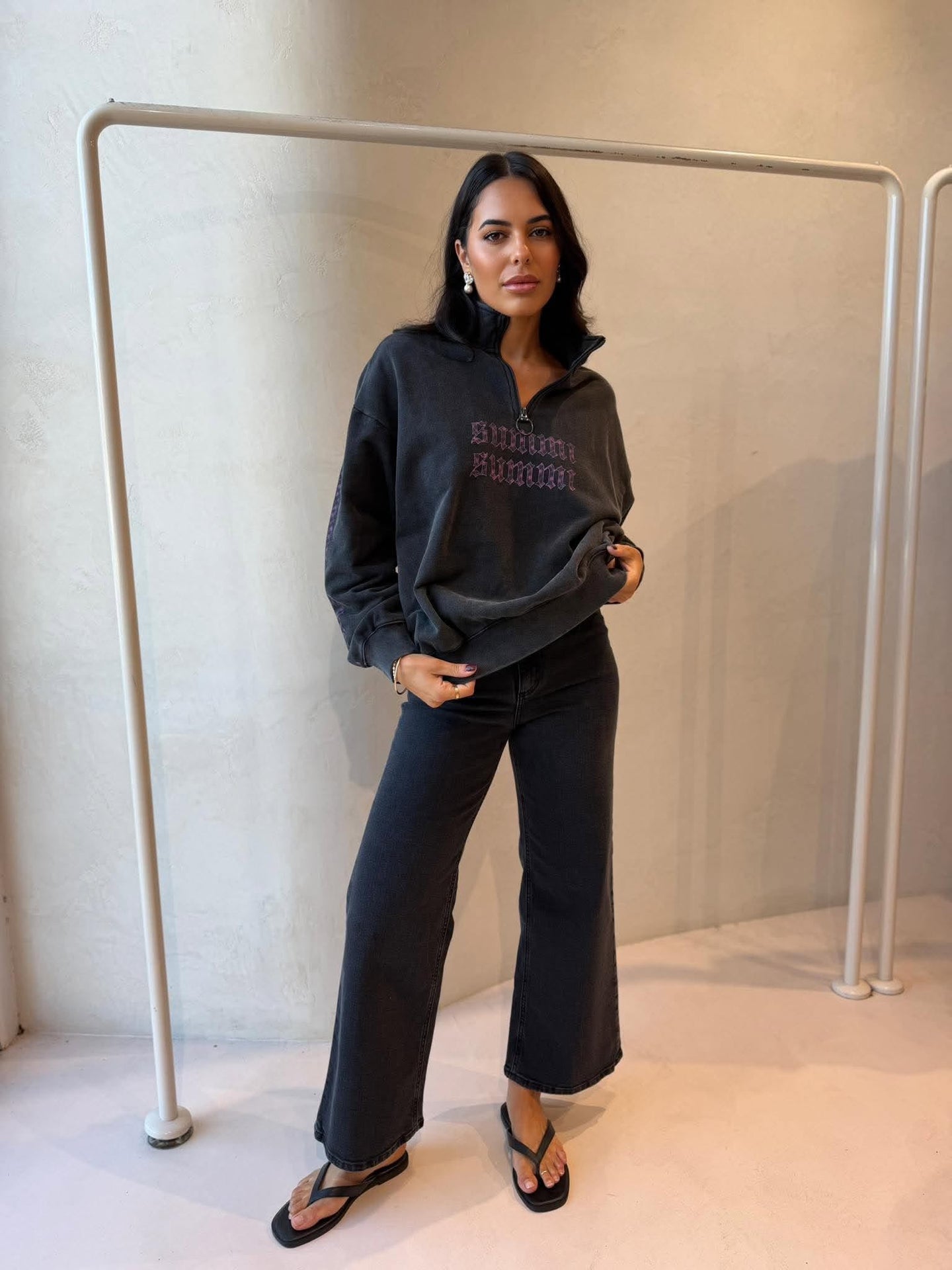 SUMMI SUMMI | EDEN ZIP NECK JUMPER