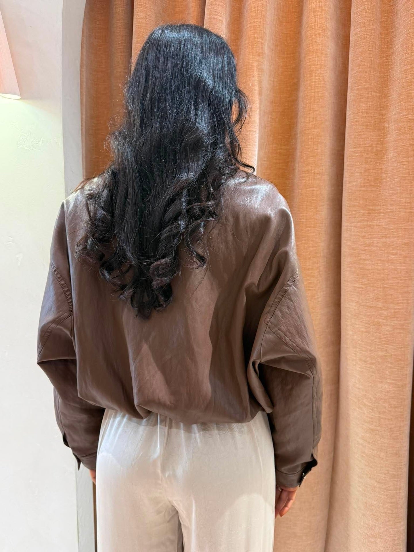 SOFT FAUX LEATHER- BROWN