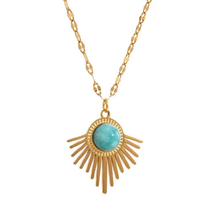 TURQUOISE PENDANT NECKLACE
