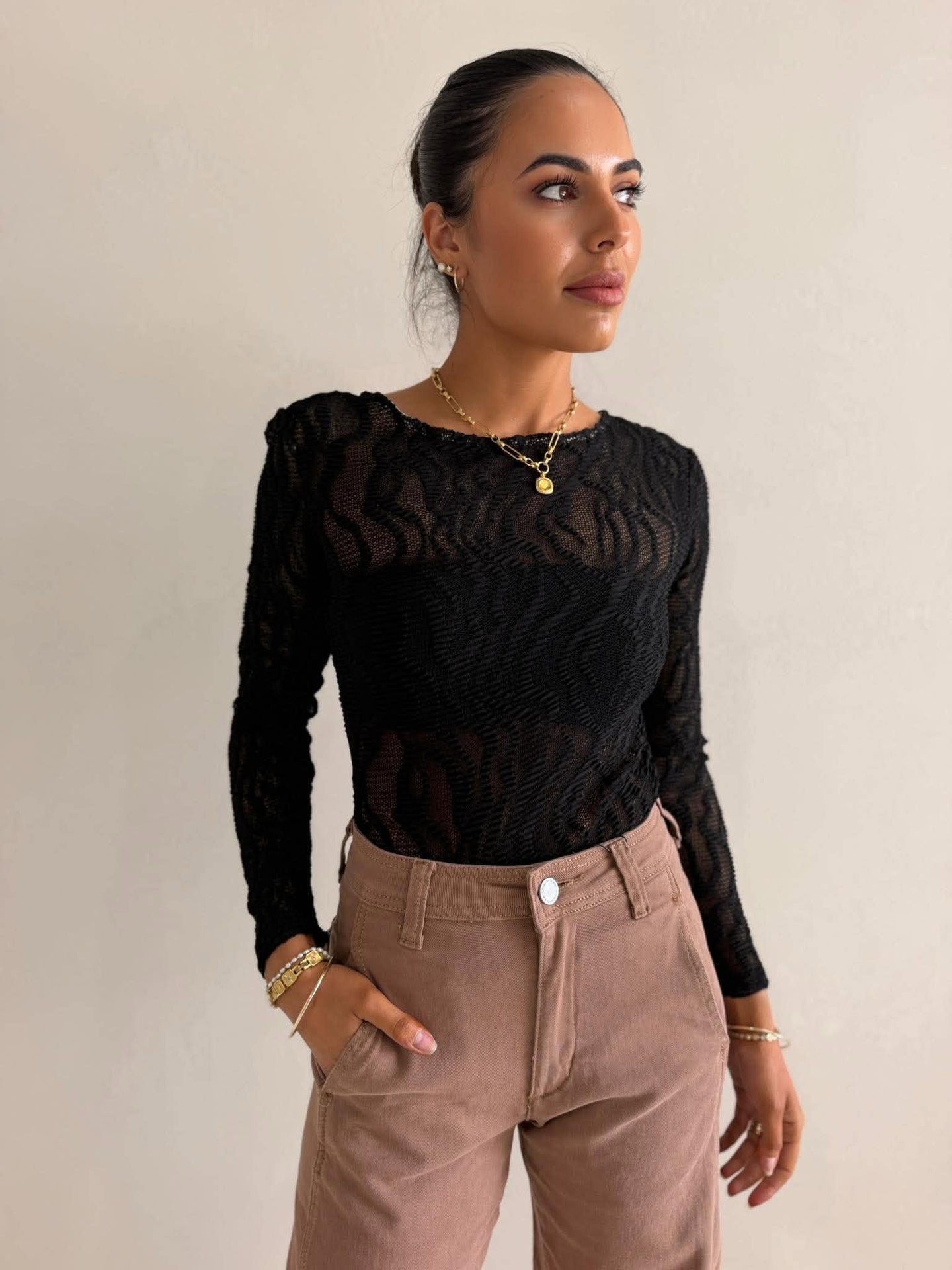 JAMARI BODYSUIT-BLACK