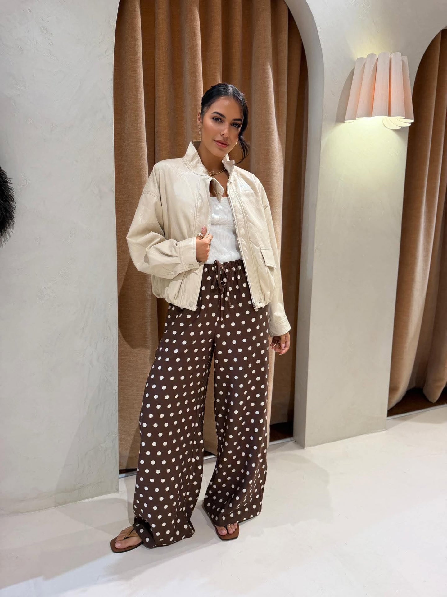 SOFT FAUX LEATHER- CREAM