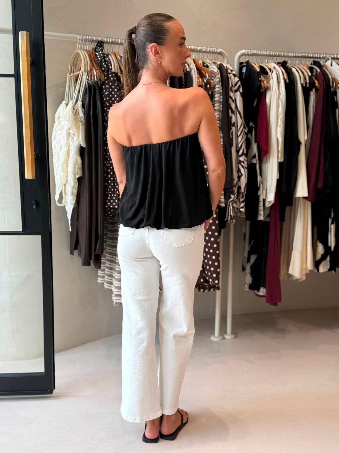 BUBBLE JERSEY TOP