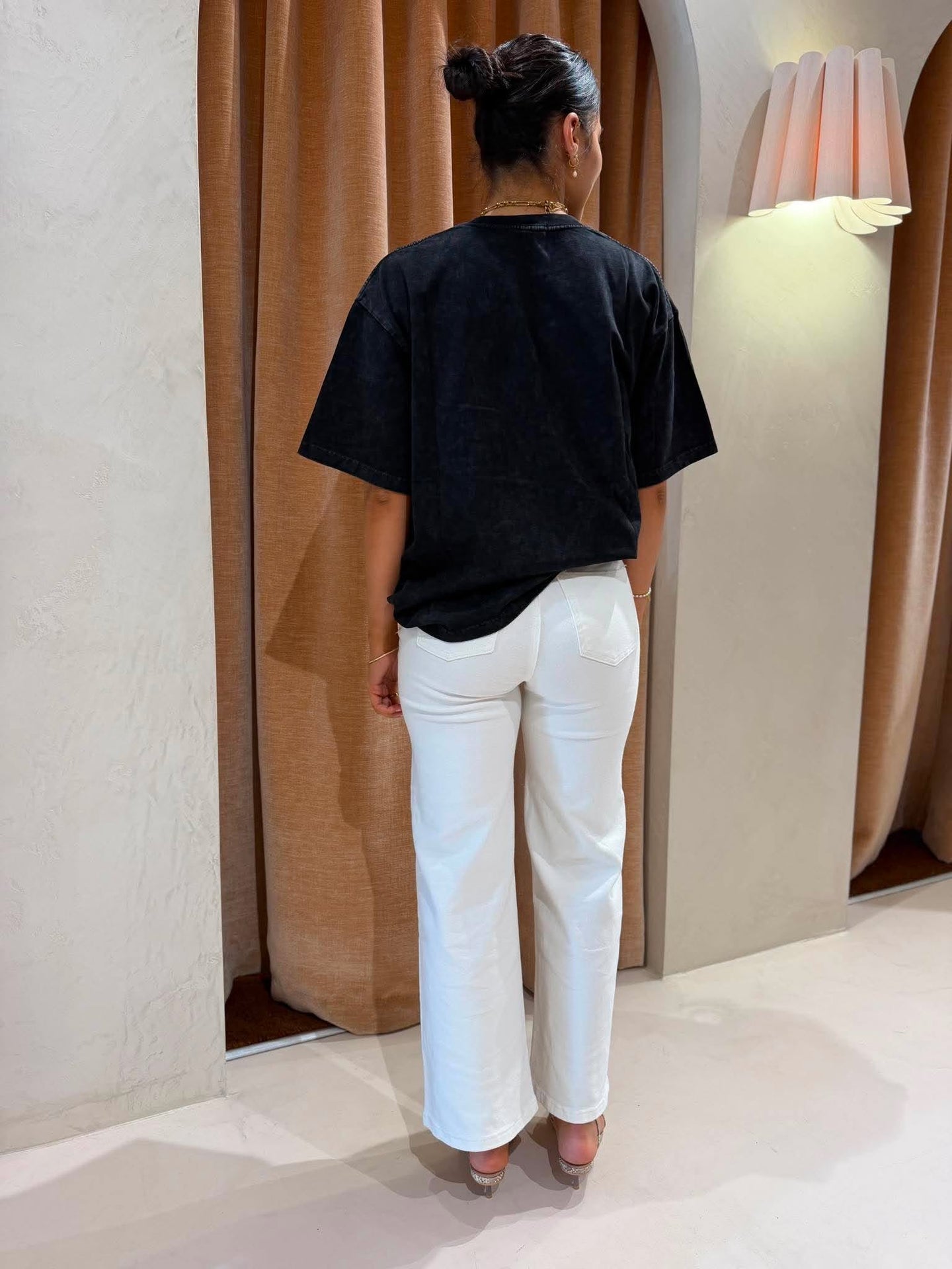 CHERRY 2.0 OVERSIZED WASHED TEE- BLACK