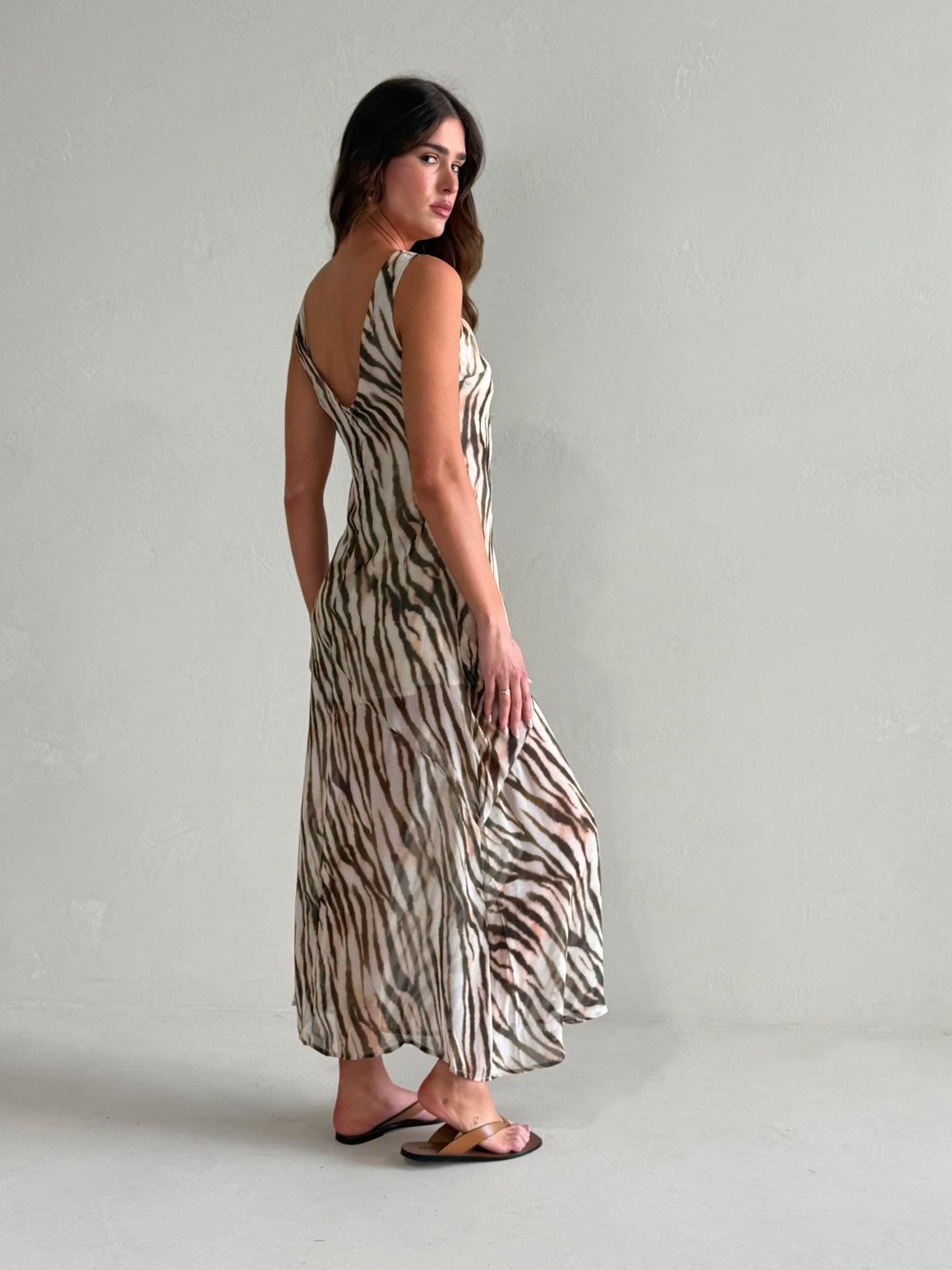 BRANDY MAXI DRESS -WATERCOLOUR
