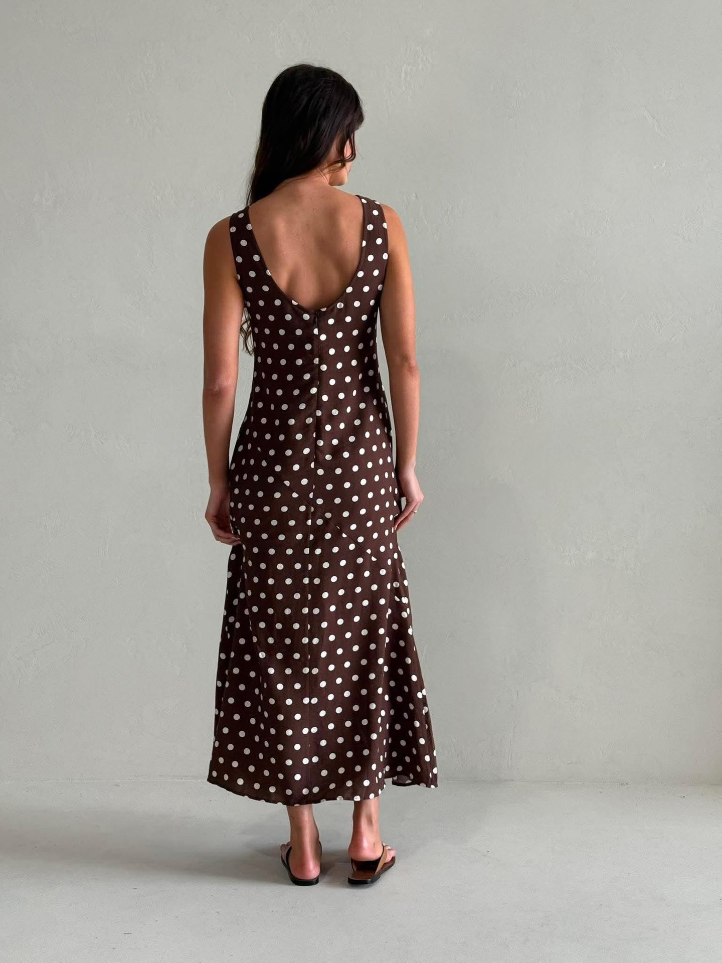 BRANDY MAXI DRESS - CHOC VANILLA