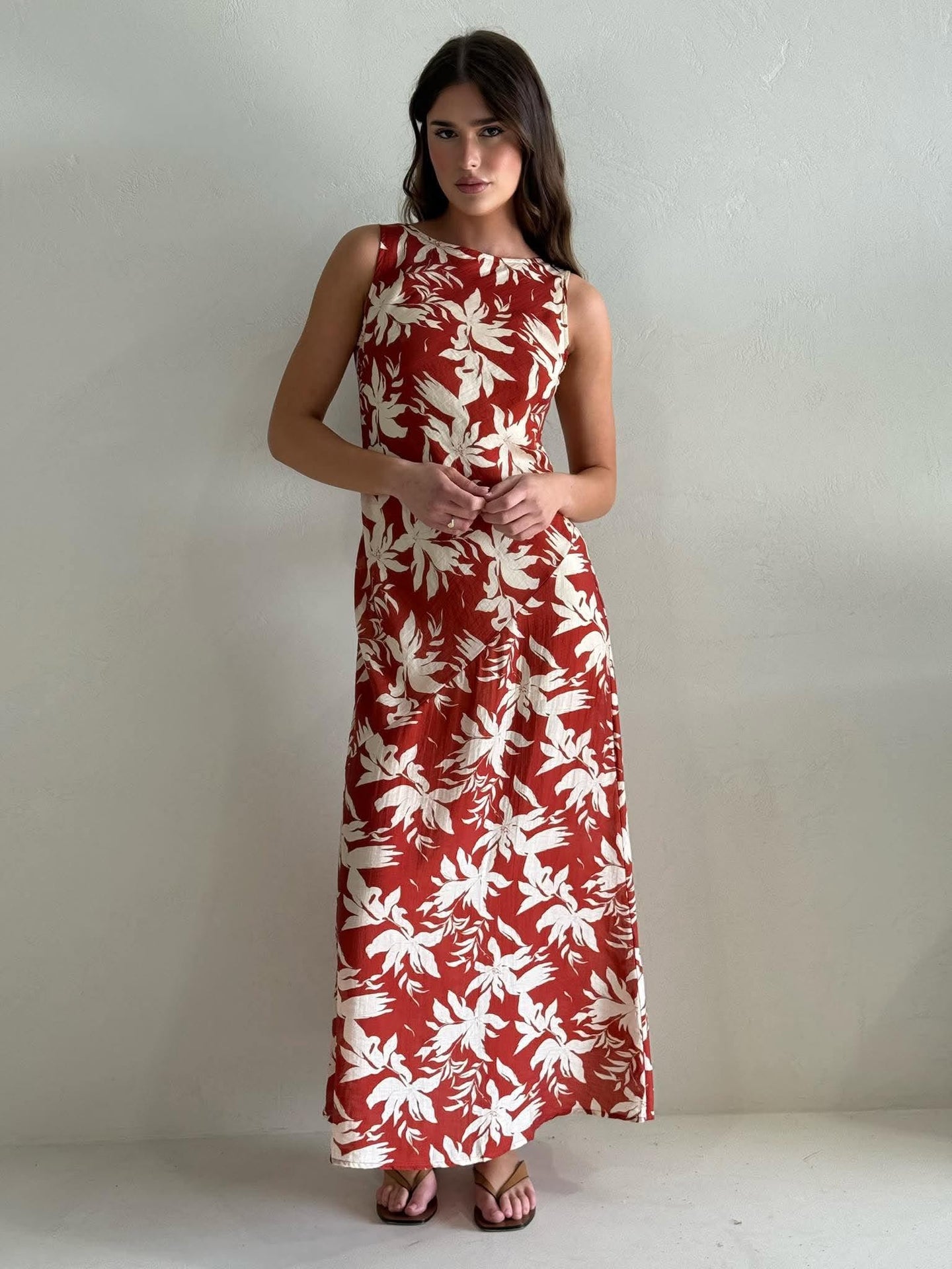BRANDY MAXI DRESS -ISLAND FLORAL