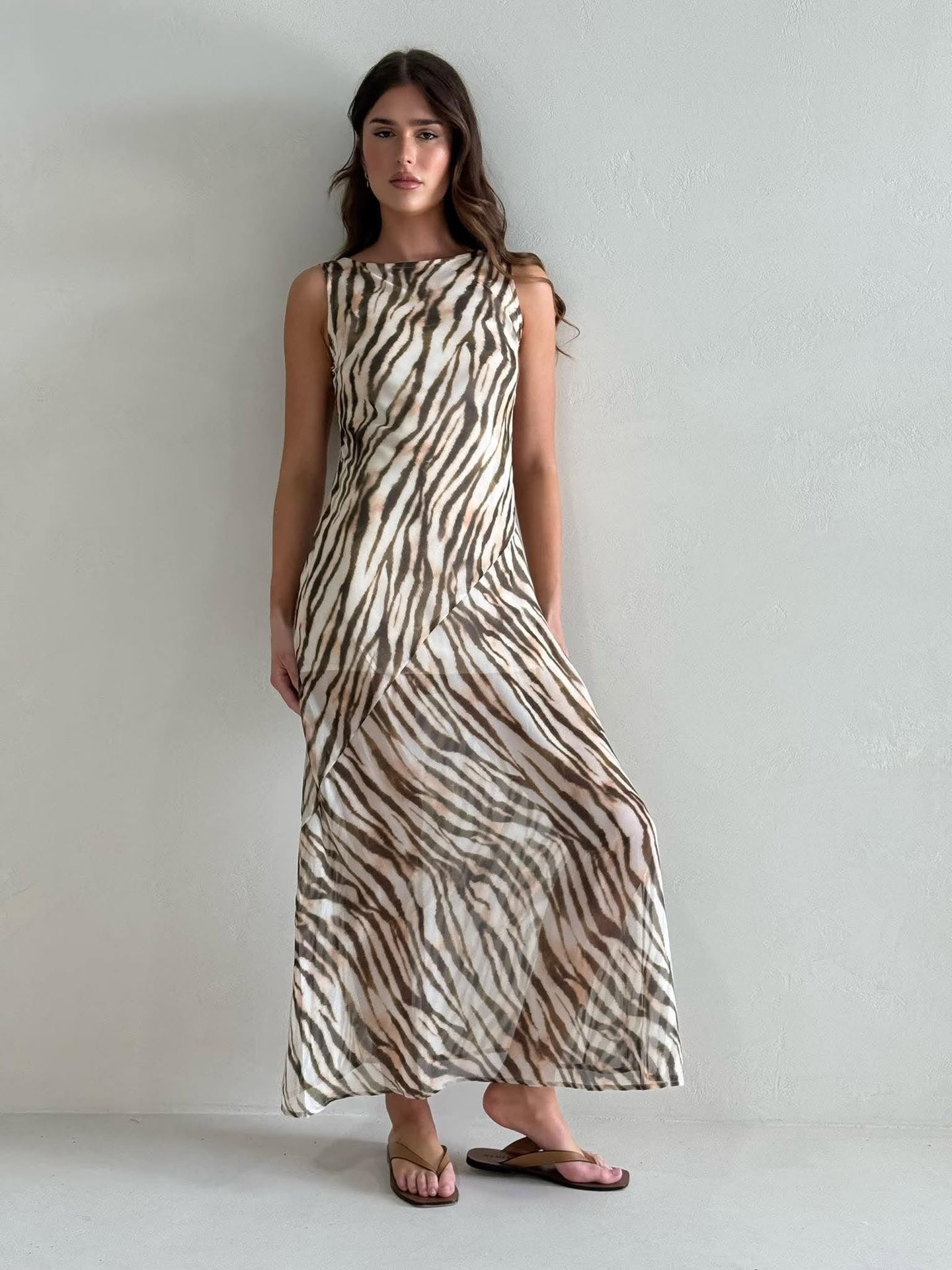 BRANDY MAXI DRESS -WATERCOLOUR