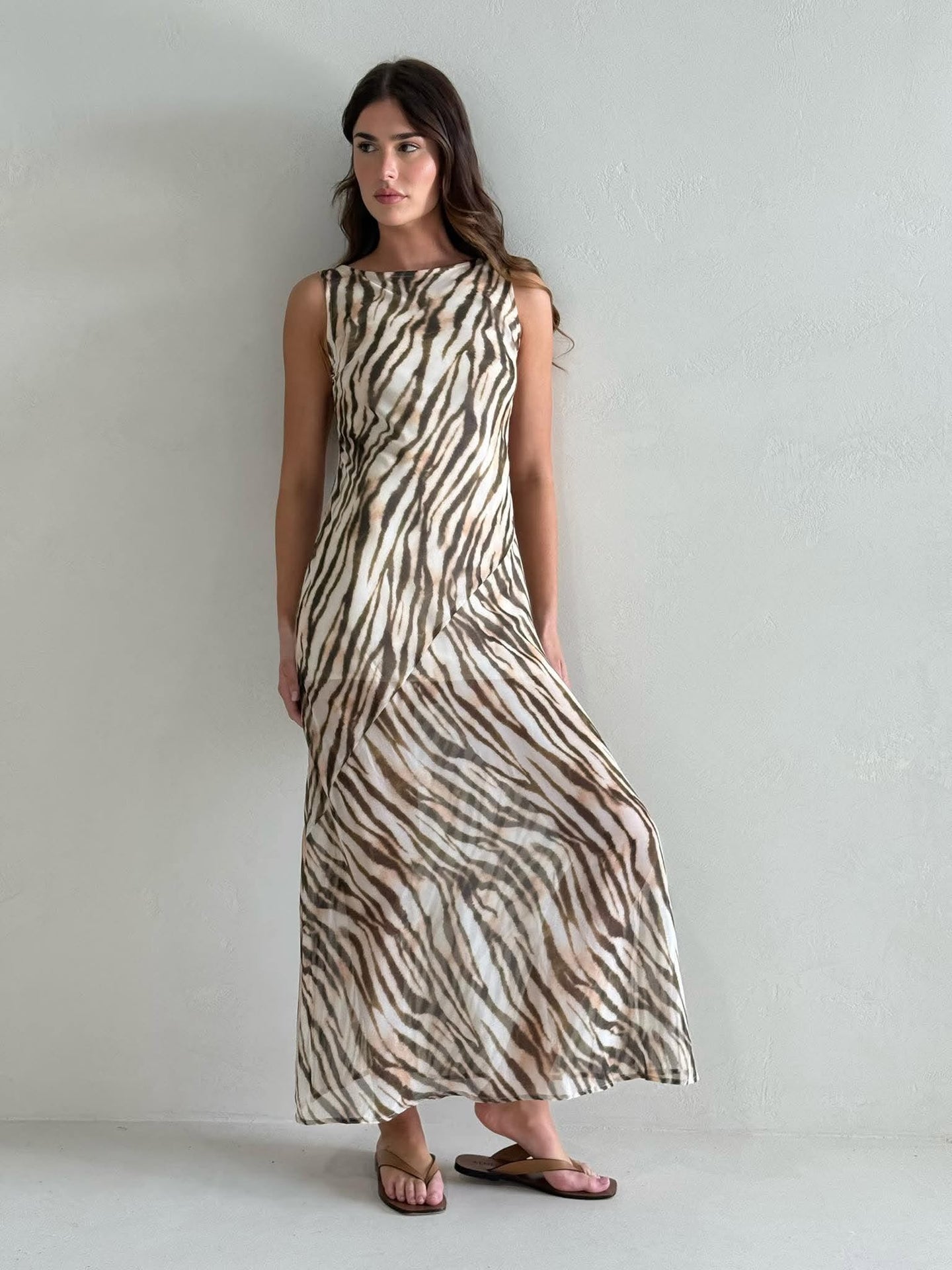 BRANDY MAXI DRESS -WATERCOLOUR