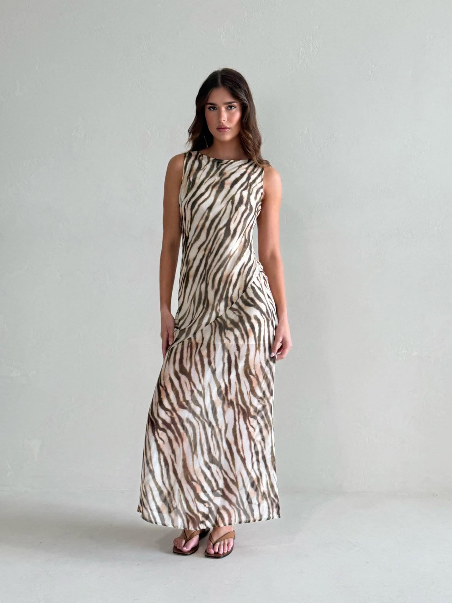 BRANDY MAXI DRESS -WATERCOLOUR