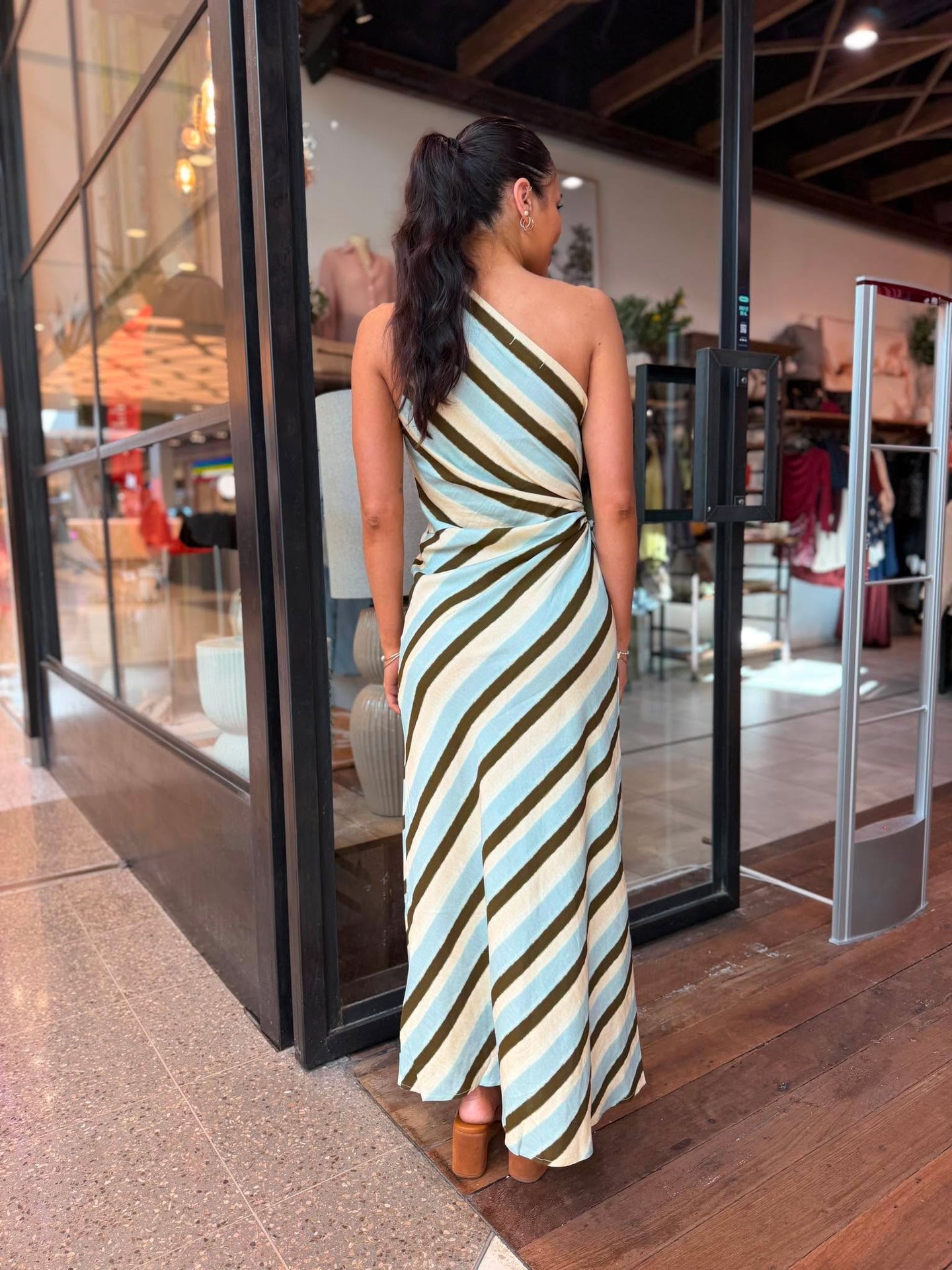 JARRAH MAXI DRESS - AUTUMN STRIPE