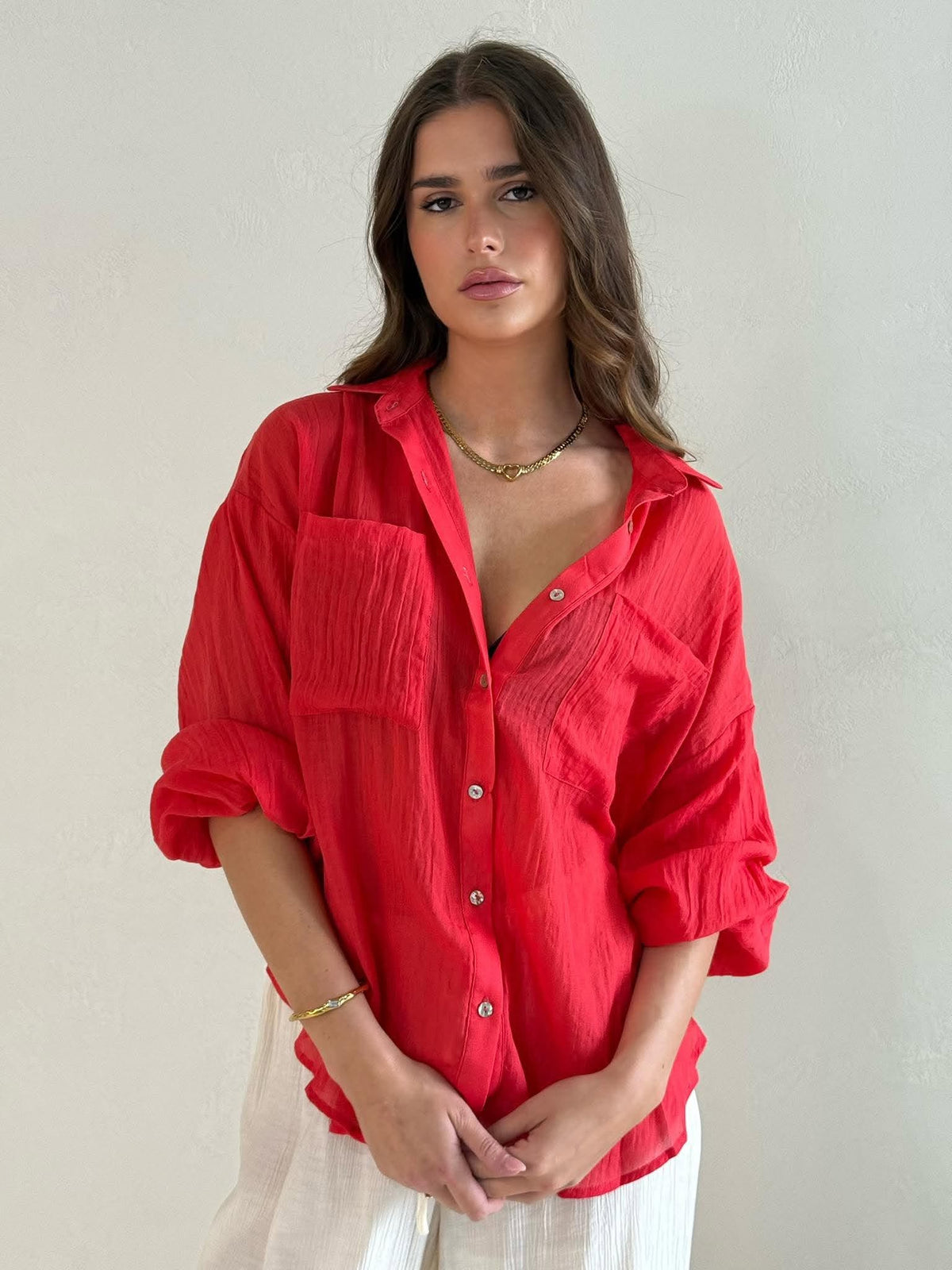 MADRID SHIRT- CHILLI RED
